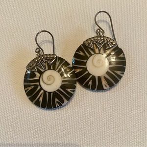Silver Shell earrings